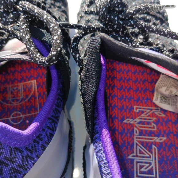 Nike LeBron XVIII NRG GS Size 4Y Black Bright Crimson Youth Woman Kids - Picture 12 of 16